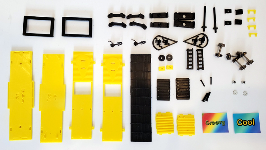 Parts for model train puzzle